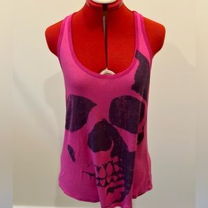 Rick and Roll collection: hot pink skull tank top